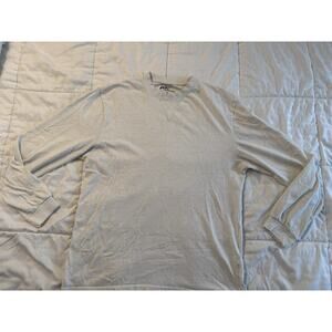 Jackson Hole Cream Men's Long Sleeve Basic Shirt Large Beige Casual Classic